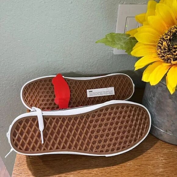 NWT Vans Off The Wall Sneakers Men 7.0 Women 8.5 Black, Orange, Yellow - Picture 4 of 8